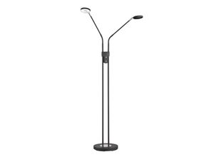 4052231400384 - Stehleuchte Wohnzimmerlampe LED Standlampe Dimmbar 2-Flammig H 150 cm Schwarz