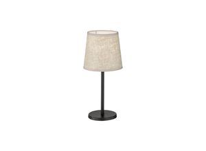 4052231502248 - FH Lighting Tischleuchte Eve Leinenschirm schwarz sand