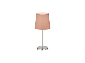 4052231502262 - FH Lighting Tischleuchte Eve Leinenschirm nickel rosa