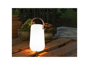 4052231502828 - Fhl Easy - Outdoor Akku Tischlampe collgar 26cm ohne Kabel mit Fernbedienung & rgb