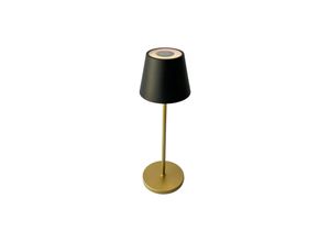 4052231503382 - Fhl Easy - Outdoor usb Tischlampe cosenza 20 Schwarz Gold ohne Kabel mit Ladestation