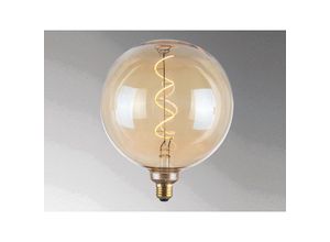 4052231900044 - Fhl Easy - E27 Filament led Globe Ø20cm Bernstein - 4 Watt 220 Lumen - Deko Glühlampe