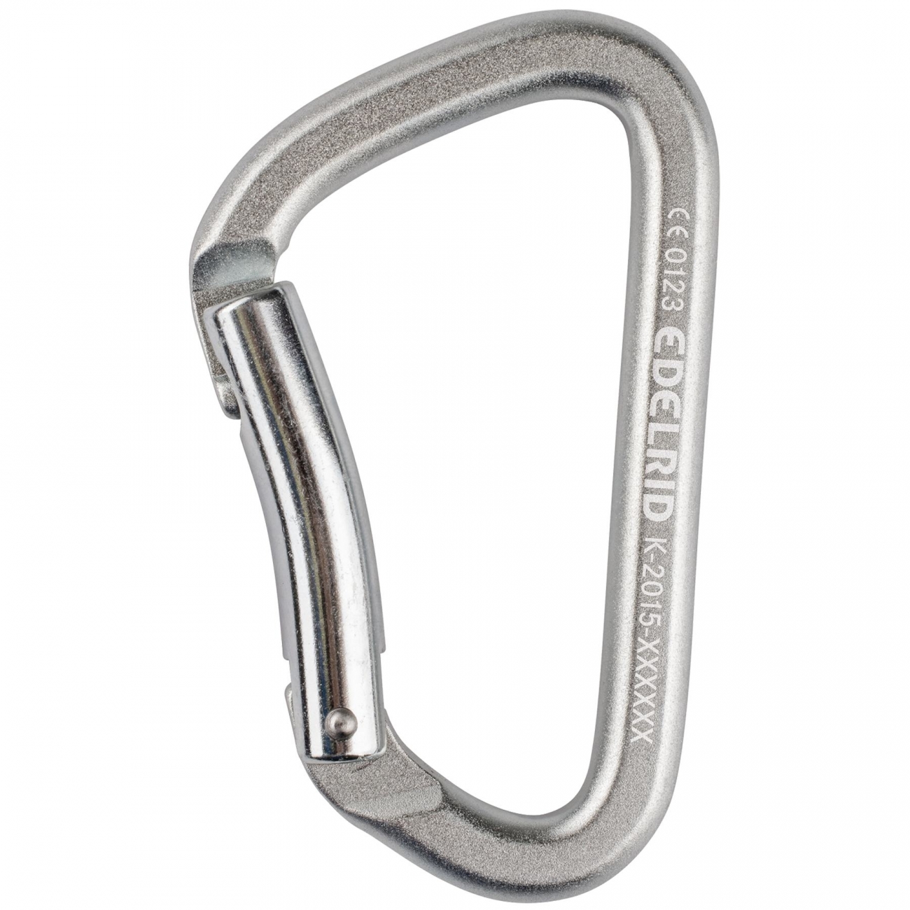 4052285123949 - Jim Steel Bent Indoor Kletterkarabiner Robuster Stahl EN 12275 Silber
