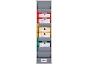 4052301007901 - Planungstafel Eichner Flexo Einzeltafel ohne Wandprofil 10 Tafelschienen für bis zu 10 Auftragstaschen B 315 x T 78 x H 1185 mm Kunststoff grau