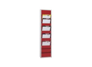 4052301027114 - Planungstafel mit 10 Schienen einreihig HxBxT 1280 x 315 x 74 mm rot EICHNER 4052301027114 - Planungstafel mit 10 Schienen einreihig HxBxT 1280 x 315 x 74 mm rot EICHNER