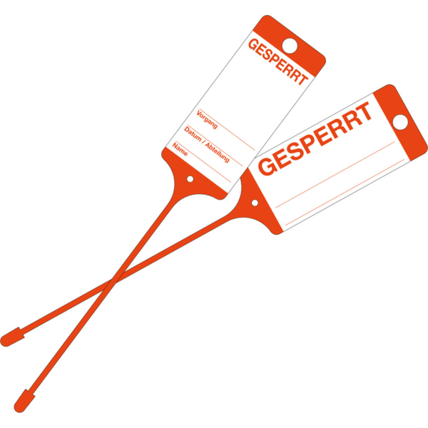 4052301028425 - Warenanhänger 9219-00769 Gesperrt rt 100St 4052301028425 100 Stück