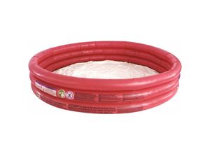 4052304207520 - Planschbecken 3 Ring rot Kinder Baby Pool 122x25 cm - Ringe rotBoden weiss - Bestway