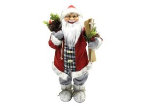 4052304260525 - Weihnachtsmann 60 cm rot mit Brille Ski & Geschenksack Santa Claus