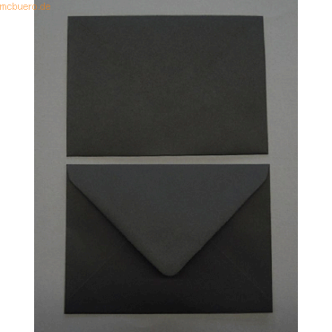 4052305569399 - Briefumschläge 133x184mm 100g qm gummiert VE=100 Stück schwarz