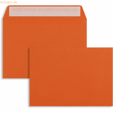 4052305570661 - Briefumschläge C5 100g qm haftklebend VE=100 Stück orange