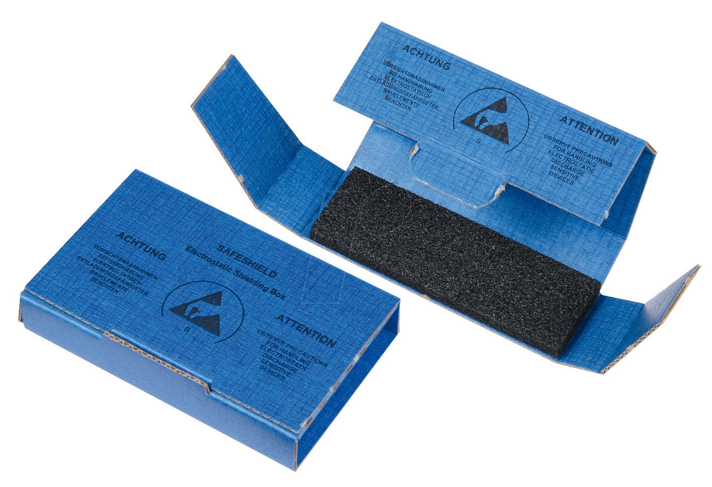 4052339011437 - Safeshield Versandschachtel esd 95 x 30 x 15 mm PE-Schaum 6 mm - Warmbier