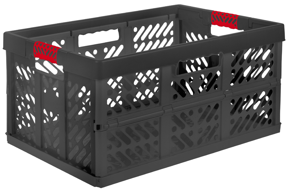 4052396016871 - Klappbox KEEEPER ben Einkaufskörbe rot (rot schwarz) Aufbewahrungsbox Faltbox Stapelbox Körbe Boxen Einkaufskörbe mit Soft-Touch-Griffen Made in Europa 54x37x28 cm 45 l 4052396016871 - Klappbox KEEEPER ben Einkaufskörbe rot (rot schwarz) Aufbewahrungsbox Faltbox Stapelbox Körbe Boxen Einkaufskörbe mit Soft-Touch-Griffen Made in Europa 54x37x28 cm 45 l