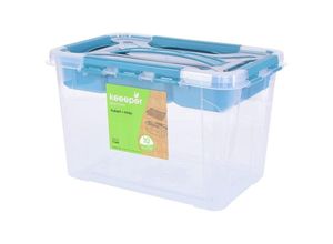 4052396064483 - - Aufbewahrungsbox 66 Liter Deckel mit Griff 29x19x18 hubert collection blau