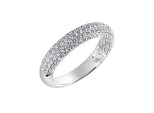 4052412223313 - Fingerring FIRETTI Schmuck Geschenk Silber 925 Silberring Pavé Fingerringe Gr 52 Silber 925 (Sterlingsilber) 31 mm silberfarben (silberfarben kristallweiß kristallweiß) Damen Fingerringe mit Zirkonia (synth)