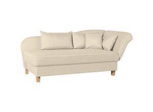 4052431126947 - Selma Recamiere mit Armteil rechts klappbar beige