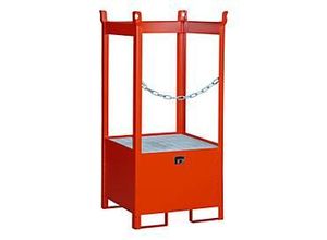 4052462016019 - Fass-Stapelpalette FSP-1 seitlich offen Kap 1 x 200 l Fass rot 4052462016019 - Fass-Stapelpalette FSP-1 seitlich offen Kap 1 x 200 l Fass rot