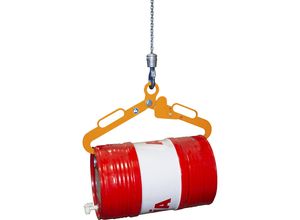 4052462071926 - Fassgreifer LG 60 bis 150 kg lackiert L 685 x B 120 x H 365 mm gelborange RAL 2000