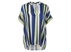 4052481509257 - Große Größen Tunika mit Allover-Streifen in leichter A-Linie grün bedruckt Gr52