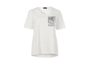 4052481522249 - Große Größen Shirt mit Brusttasche aus Pailletten ecru Gr46