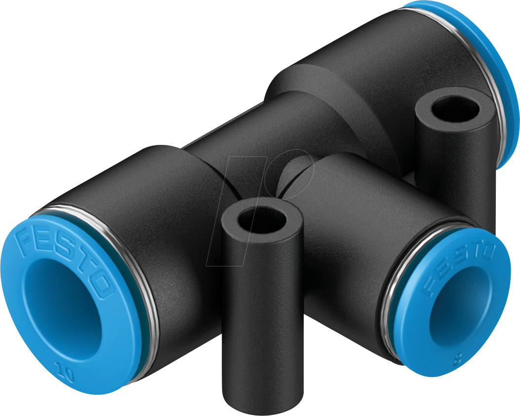 4052568032289 - 153136 - Steckverbindung T-Form 2x Ø 10 mm  1x Ø 8 mm