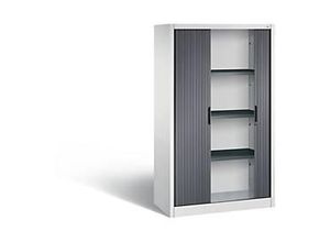 4052574416868 - Rollladenschrank Omnispace H1660B1000T420 mm Lichtgrau Schwarzgrau