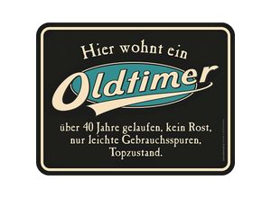 4052743164804 - Blechschild Oldtimer (Ausführung 40 Jahre)