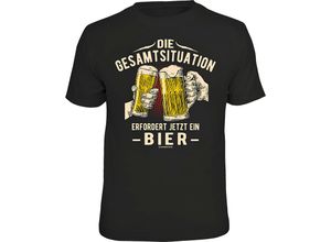 4052743234125 - T-Shirt Die Gesamtsituation erfordert jetzt ein Bier (Größe L)