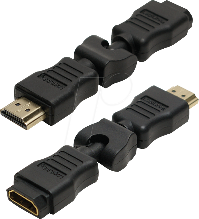 4052792008265 - LOGILINK AH0012 - Adapter HDMI A Stecker auf Buchse 0-270° 4K30Hz