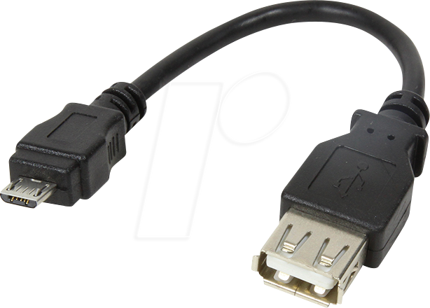 4052792008586 - LOGILINK AU0030 - Adapter USB 20 Micro-B Stecker > A Buchse 01 m