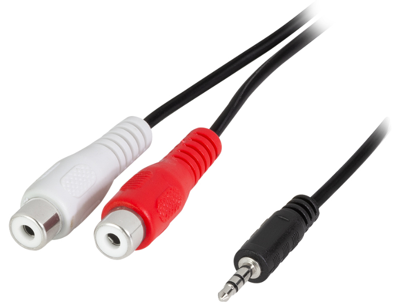 4052792008814 - LOGILINK CA1047 - Audio Kabel 35 mm 3-Pin Klinkenstecker auf 2x Cinch Kupplung