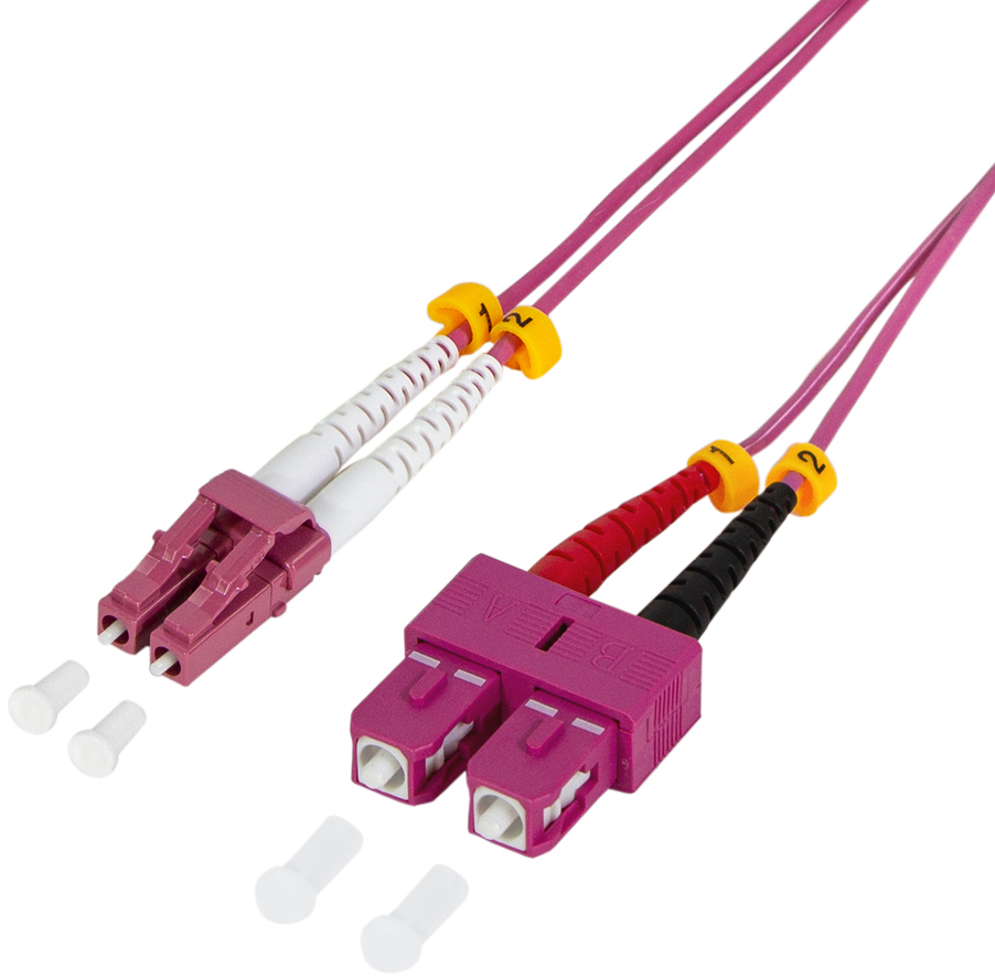 4052792017526 - LogiLink LWL Patchkabel LC-Duplex - SC-Duplex OM4 100 m