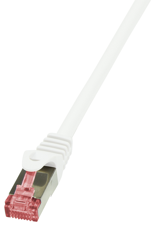 4052792020922 - CQ2041S RJ45 Netzwerkkabel Patchkabel cat 6 s ftp 150 m Weiß Flammwidrig mit Rastnasensc - Logilink