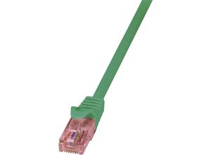 4052792023091 - CQ2035U RJ45 Netzwerkkabel Patchkabel cat 6 u utp 100 m Grün Flammwidrig mit Rastnasensc - Logilink