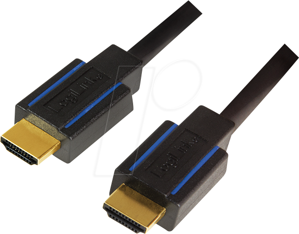 4052792041118 - LOGILINK CHB005 - HDMI A Stk > HDMI A Stk 4K@60 Hz schw blau zert 3 m 4052792041118 - LOGILINK CHB005 - HDMI A Stk > HDMI A Stk 4K@60 Hz schw blau zert 3 m