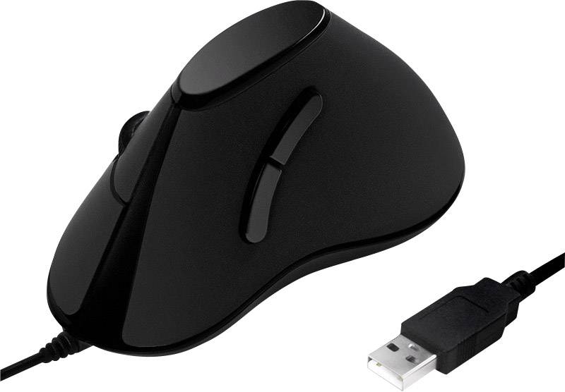 4052792045673 - LogiLink Ergonomic vertical mouse USB 100dpi black - Vertical mouse (Schwarz)