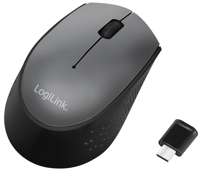 4052792045697 - LogiLink Maus optisch 3D USB-C 3 Tasten 3200 dpi 2 - Maus (Schwarz)