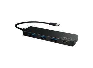 4052792048667 - LogiLink Ultra-slim USB 32 Gen 1x1 USB-C 4-port hub USB-Hubs - 4 - Schwarz