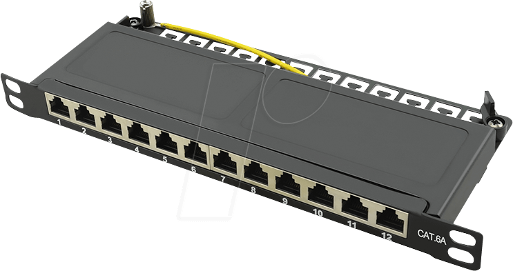 4052792050530 - LogiLink NP0066 12 Port Patch-Panel 254 mm (10) CAT 6a 05 HE