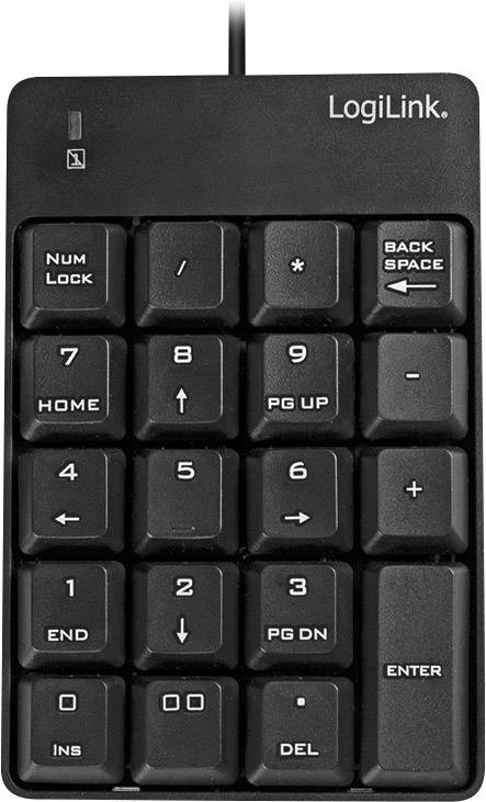 4052792051636 - LogiLink Keypad with USB connection 19 keys - Tastaturen - Schwarz