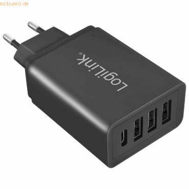 4052792057096 - LogiLink USB-Adapterstecker mit 4 USB-Port anthrazit