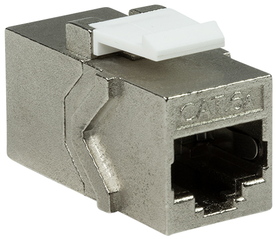 4052792057515 - LogiLink Cat6A Keystone Inline Coupler STP only 146 mm width slim type