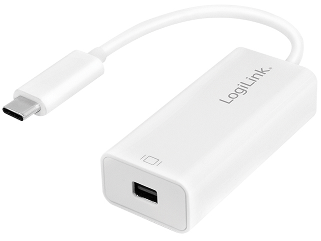 4052792057553 - LOGILINK UA0360 - Adapter USB-C Stecker > DP Buchse + PD 4K 60Hz weiß