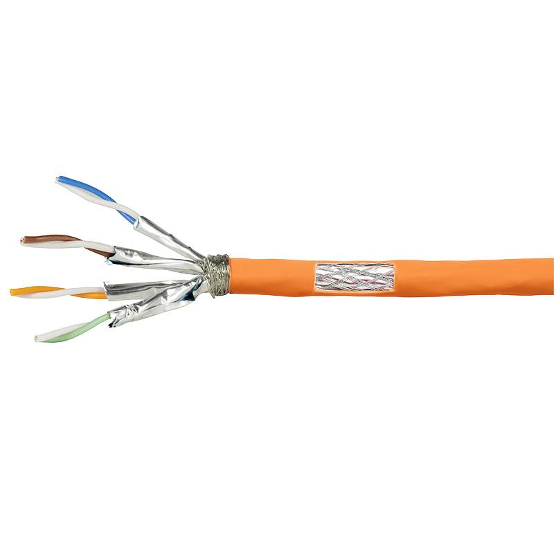 4052792059687 - LogiLink CPV0061 RJ45 Netzwerkkabel Patchkabel CAT 7 200 m Orange Flammwidrig Gesamtschirm Halogenfrei Paarschirm 1 St