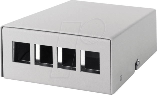 4052792061246 - LogiLink Konsolidierungspunkt-Gehäuse 4-Port lichtgrau 4052792061246 - LogiLink Konsolidierungspunkt-Gehäuse 4-Port lichtgrau