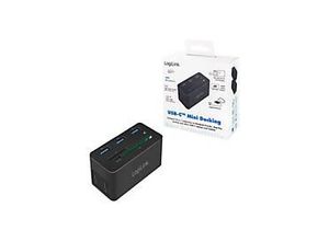 4052792061338 - LogiLink USB 32 Gen 1 docking station USB-C 10-port PD mini black