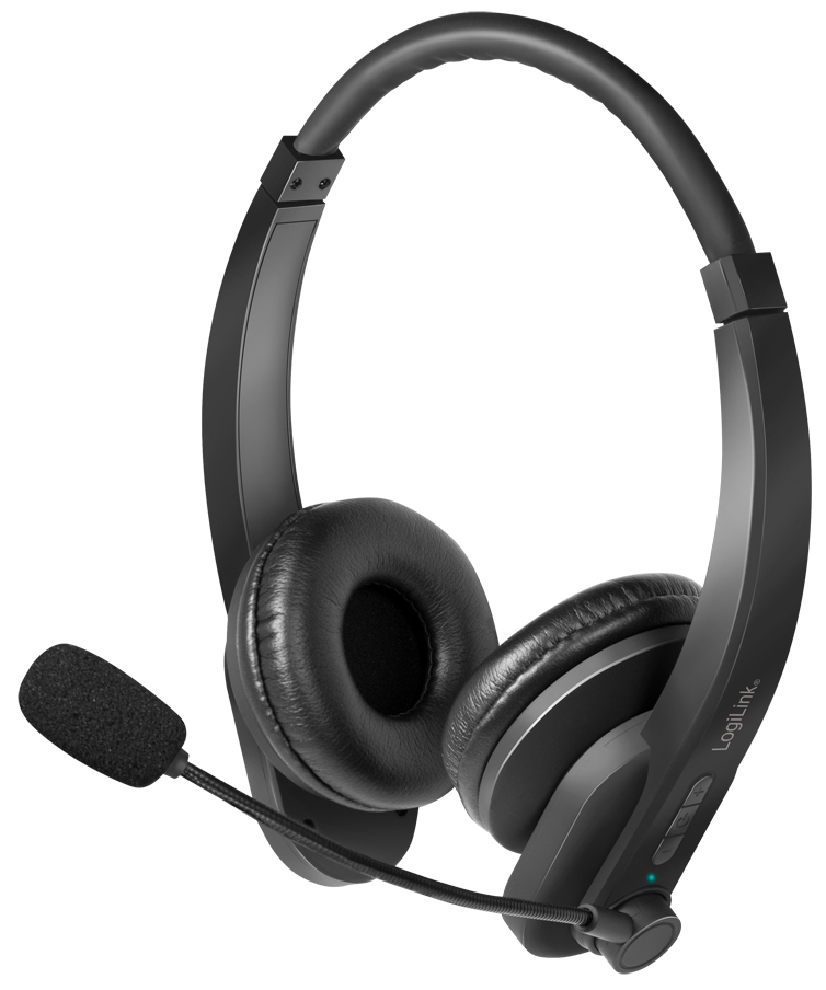 4052792064643 - LogiLink BT0060 Computer On Ear Headset Bluetooth® Stereo Schwarz