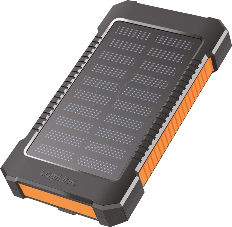 4052792069402 - LOGILINK PA0290 - Powerbank 6000 mAh 2x USB-A Solar Taschenlampe