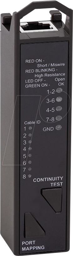 4052792071023 - LOGILINK WZ0076 - 3-in-1-Netzwerk Kabeltester für Durchgang und Portidentifizierun