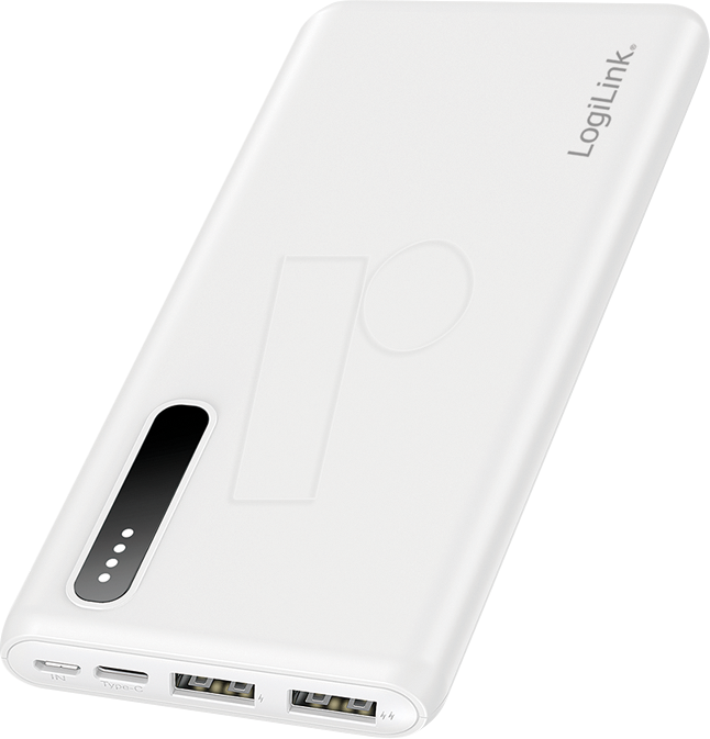 4052792071085 - LOGILINK PA0311W - Powerbank Li-Po 8000 mAh 2x USB-A weiß