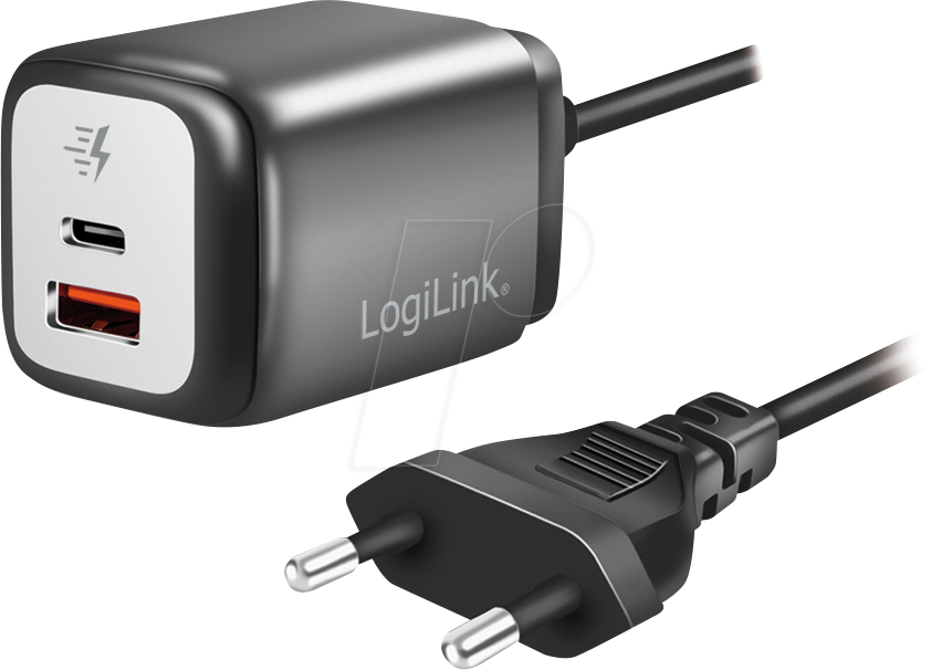 4052792071146 - LOGILINK PA0314 - USB-Ladegerät 30 W USB-C USB-A GaN 15 m Kabel